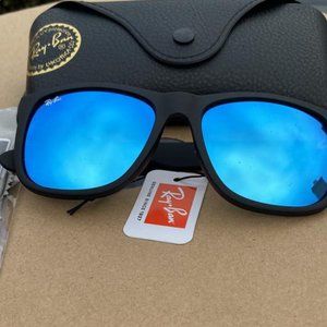 New RAY BAN RB 4165 622/55 Blue Mirror 54mm